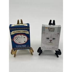 Lot of 2 Playing Card Decks Sealed Fancy Feast Cats of the World 1999 Cardinal